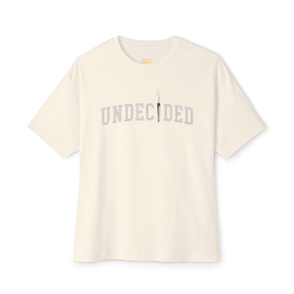 "UNDECIDED" Unisex Oversized Boxy Tee