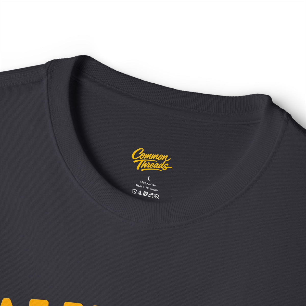 California Sober Tee - Fascinate Gold (Grateful Dead style)