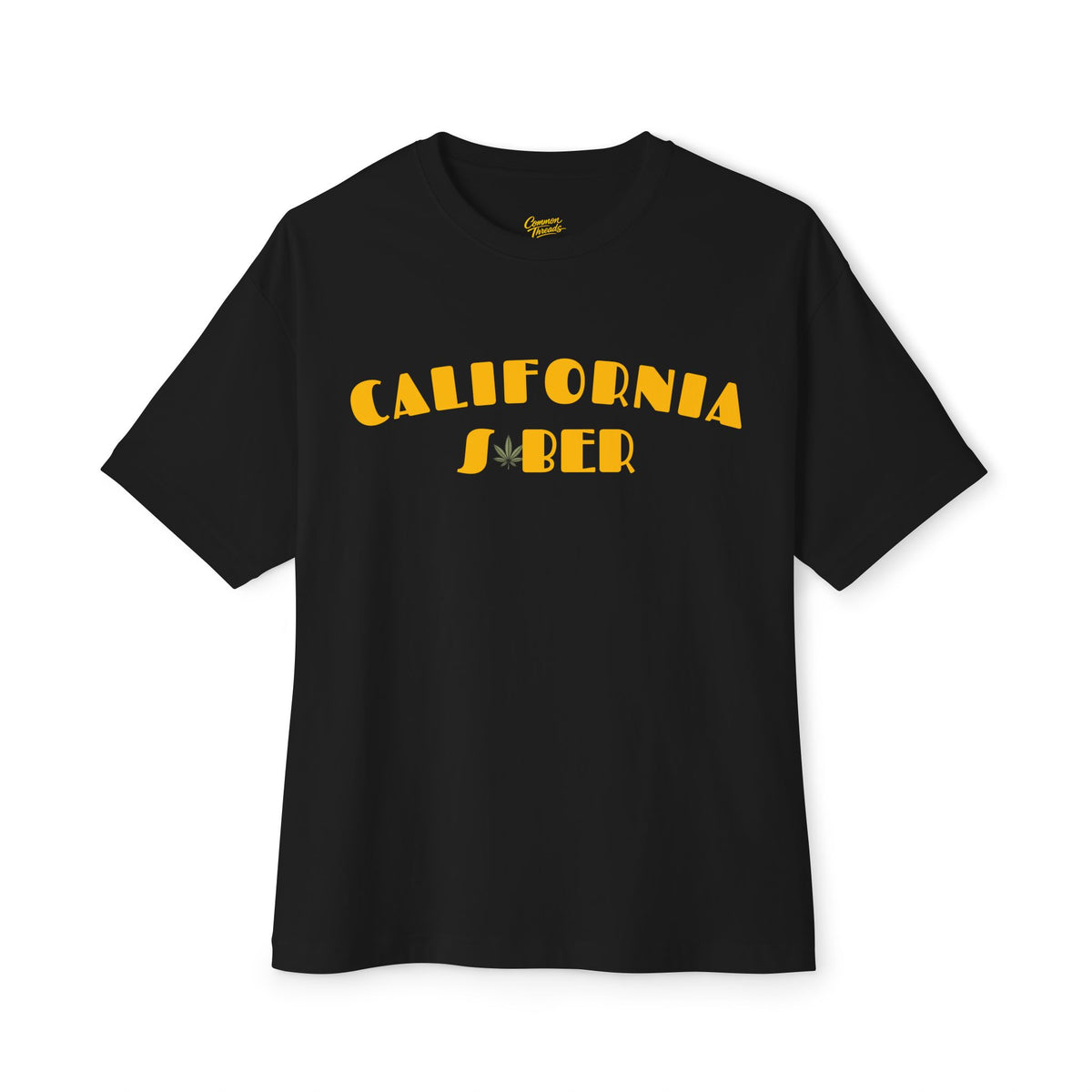 California Sober Tee - Fascinate Gold (Grateful Dead style)