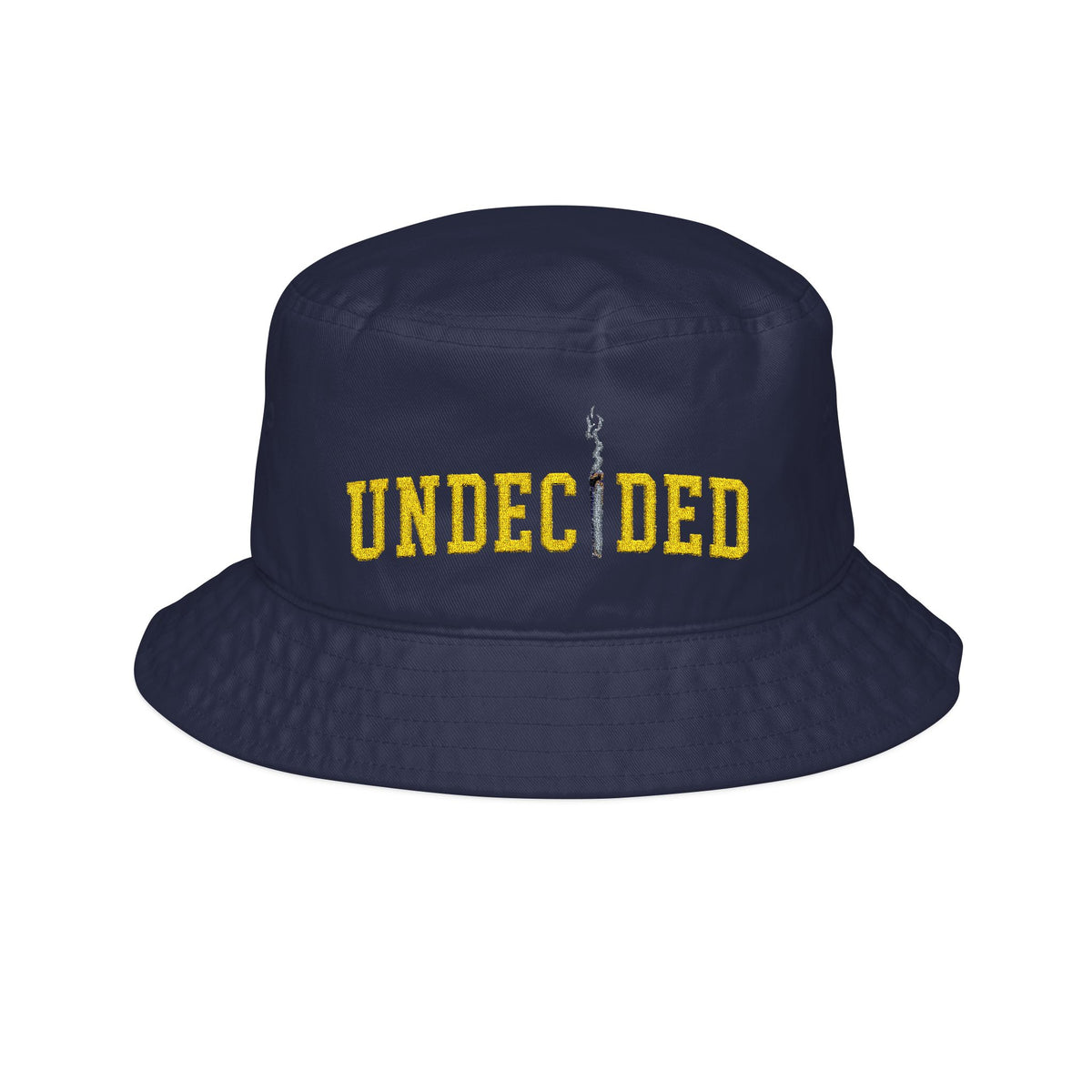 Embroidered Bucket Hat - Gold