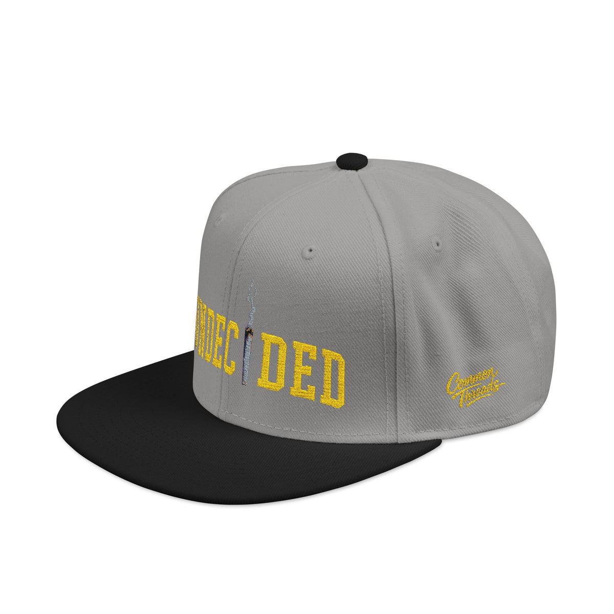 Embroidered Snapback - Gold