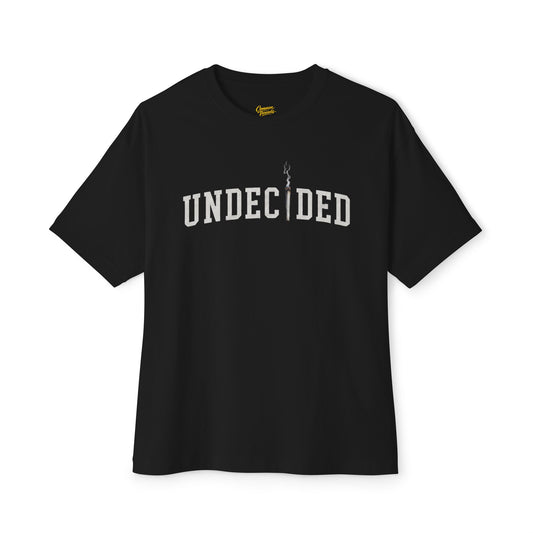 "UNDECIDED" Unisex Oversized Boxy Tee