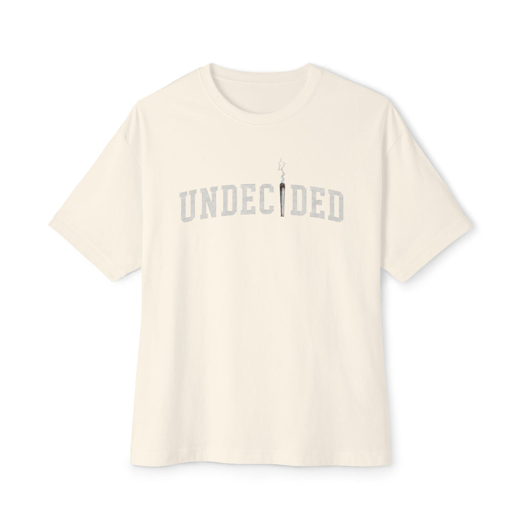 "UNDECIDED" Unisex Oversized Boxy Tee