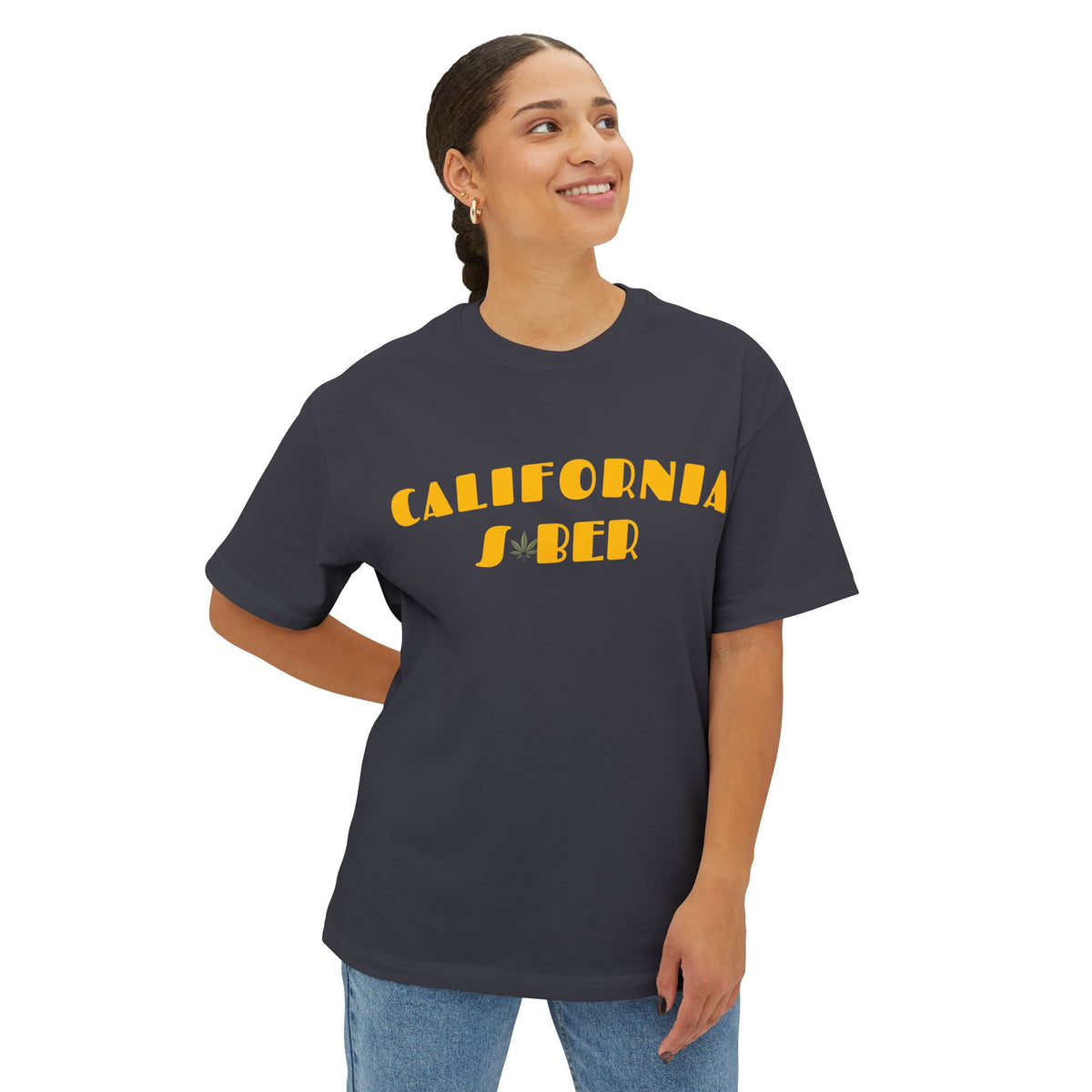 California Sober Tee - Fascinate Gold (Grateful Dead style)