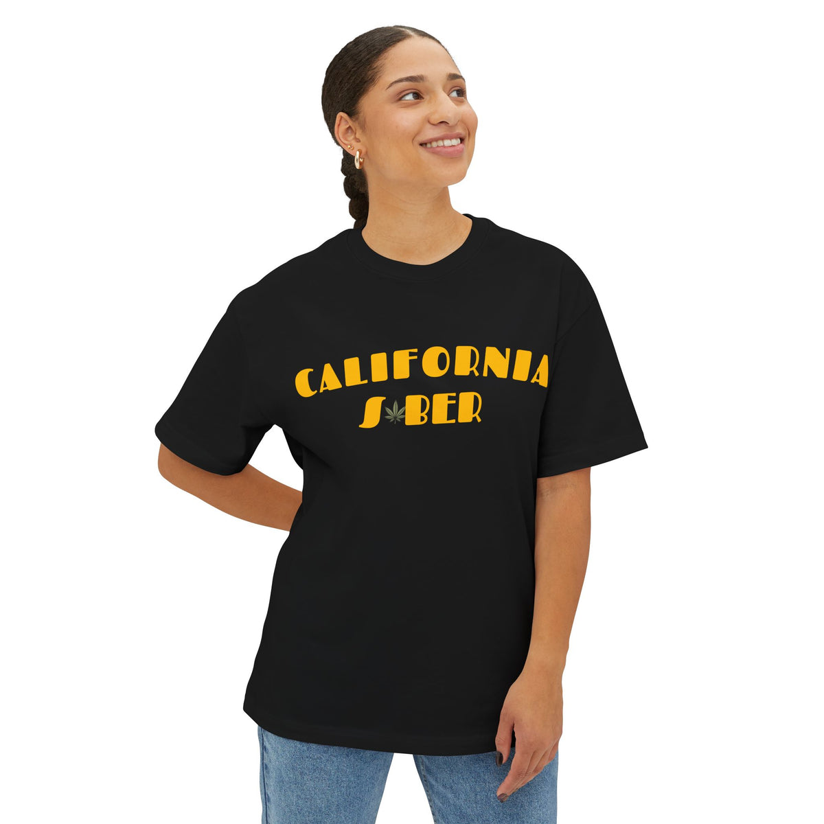 California Sober Tee - Fascinate Gold (Grateful Dead style)