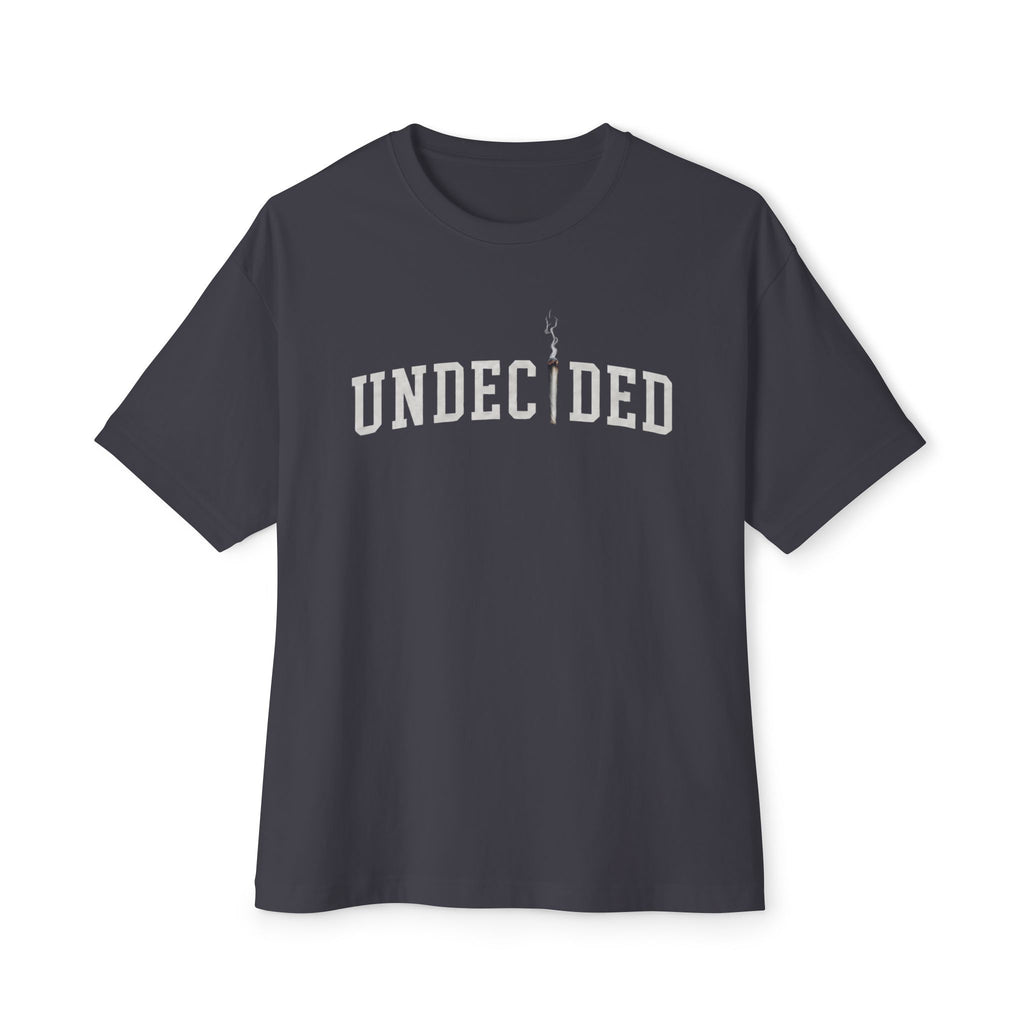 "UNDECIDED" Unisex Oversized Boxy Tee