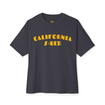 California Sober Tee - Fascinate Gold (Grateful Dead style)