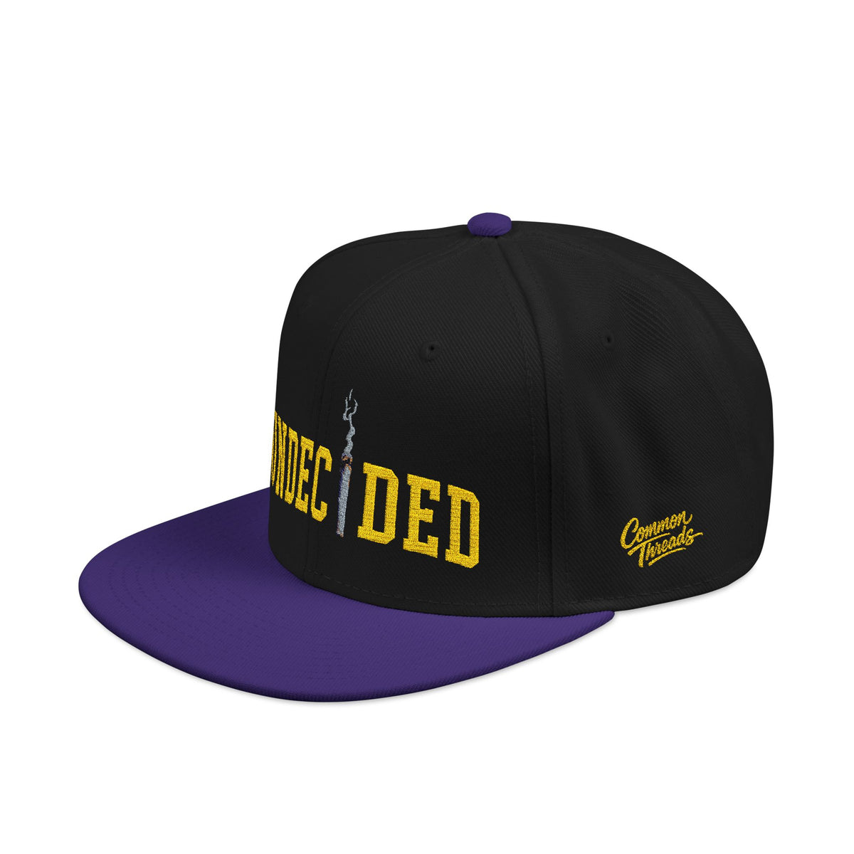 Embroidered Snapback - Gold