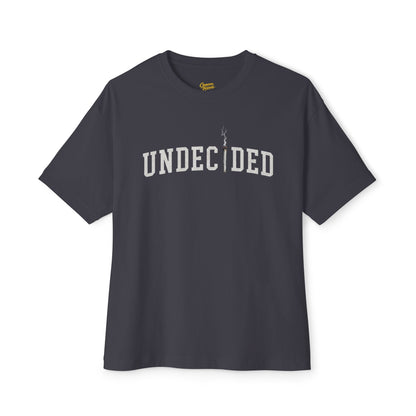"UNDECIDED" Unisex Oversized Boxy Tee