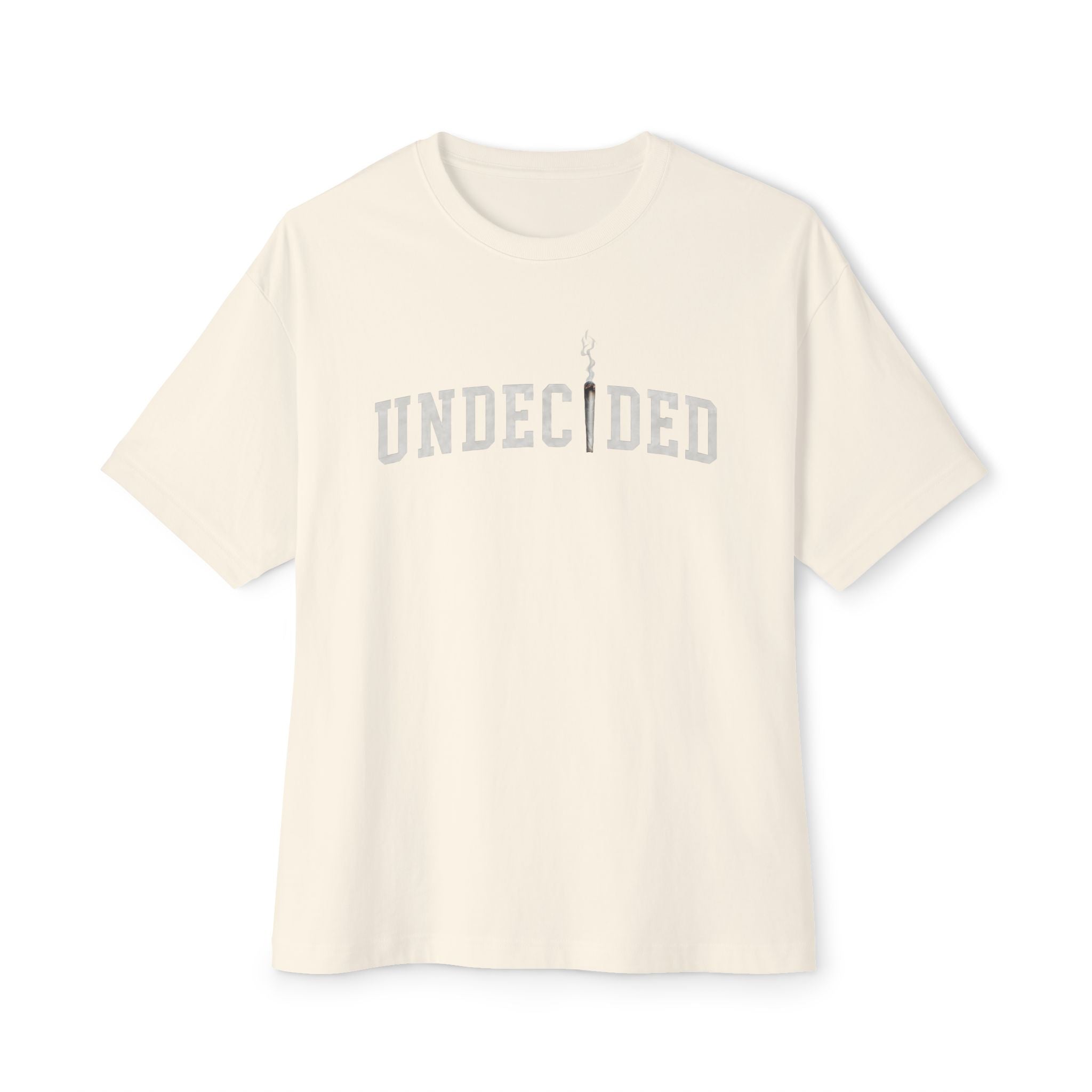 "UNDECIDED" Unisex Oversized Boxy Tee