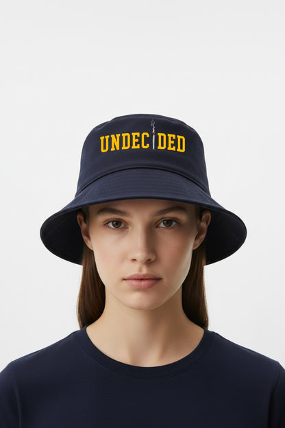 Embroidered Bucket Hat - Gold